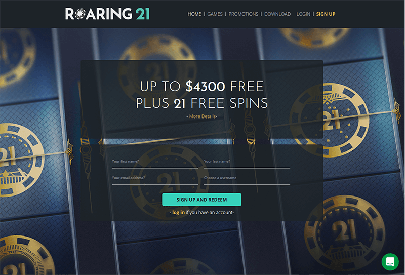 roaring-21-casino-homepage